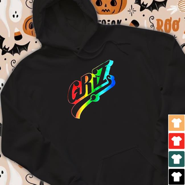 Official GRiZ Essentials Rainbow Swoop Logo Tee Shirt Official GRiZ Essentials Rainbow Swoop Logo Tee Shirt