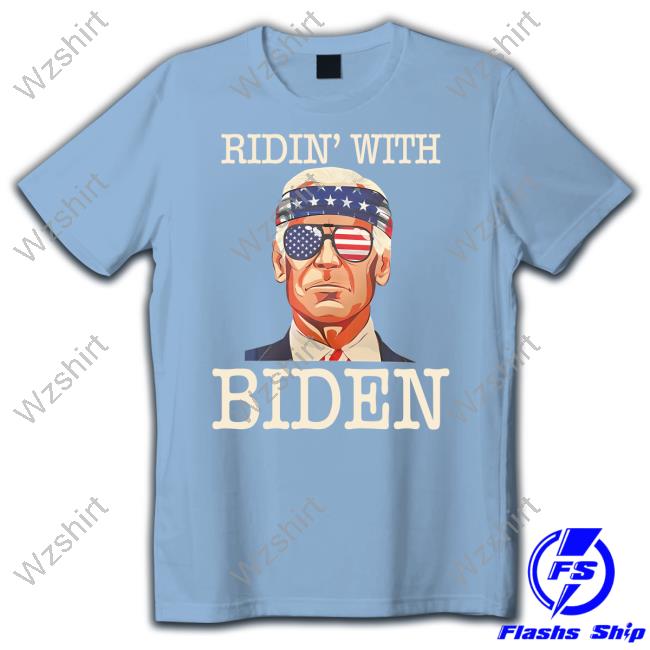 Official Chris Mowrey Ridin' With Biden T Shirt Official Chris Mowrey Ridin' With Biden T Shirt