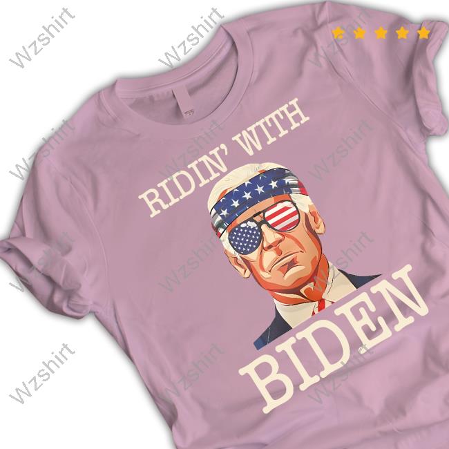 Official Chris Mowrey Ridin' With Biden T Shirt Official Chris Mowrey Ridin' With Biden T Shirt