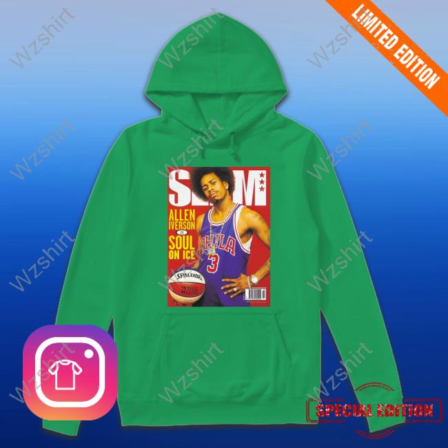 Jason Kelce Wearing Slam Allen Iverson Shirt Jason Kelce Wearing Slam Allen Iverson Shirt