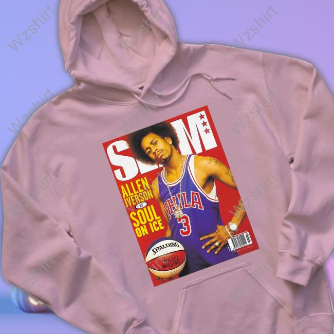 Jason Kelce Wearing Slam Allen Iverson Shirt Jason Kelce Wearing Slam Allen Iverson Shirt