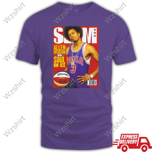 Jason Kelce Wearing Slam Allen Iverson Shirt Jason Kelce Wearing Slam Allen Iverson Shirt