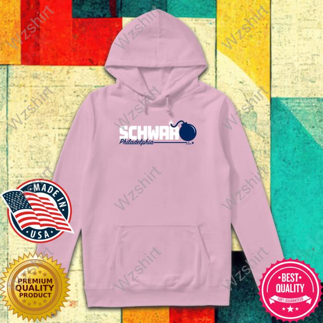 Official Breakingt Kyle Schwarber Schwarbomb Logo Hoodie Official Breakingt Kyle Schwarber Schwarbomb Logo Hoodie