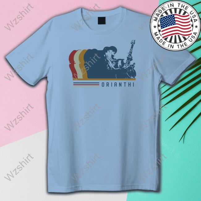 Official Orianthi Blue Silhouette Tee Official Orianthi Blue Silhouette Tee