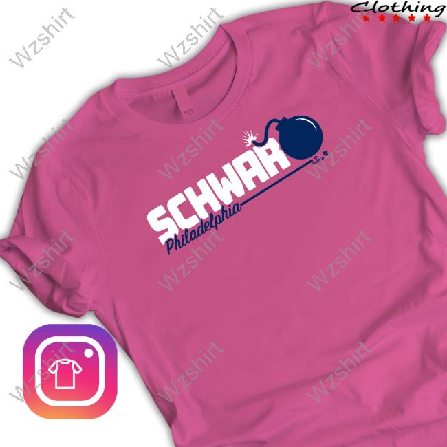 Official Breakingt Kyle Schwarber Schwarbomb Logo Hoodie Official Breakingt Kyle Schwarber Schwarbomb Logo Hoodie