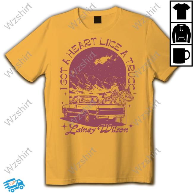 Lainey Wilson Merch I Got A Heart Like A Truck Natural Tee Lainey Wilson Merch I Got A Heart Like A Truck Natural Tee