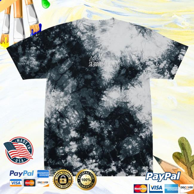 Official Yujin Clothing Amor Tie Dye T-Shirts Black / White Tie-Dye Official Yujin Clothing Amor Tie Dye T-Shirts Black / White Tie-Dye