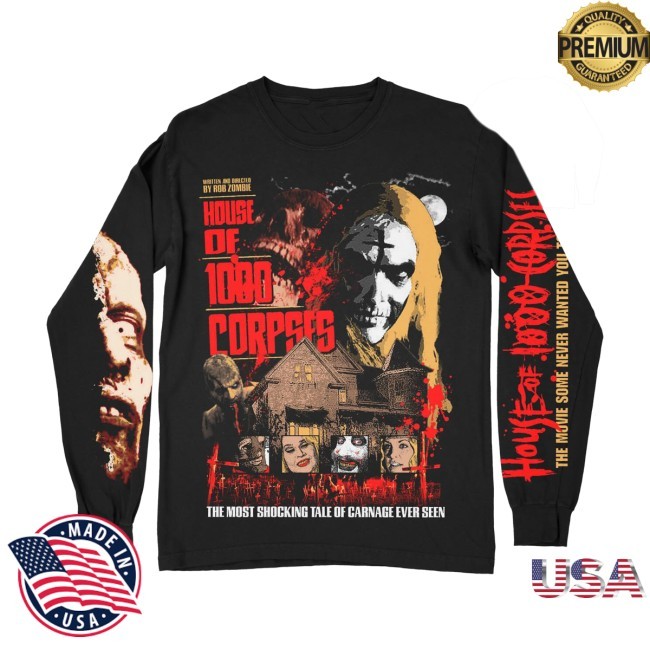 “Howdy Folks! You Like Blood? Violence?” L/S Shirt - House Of 1000 Corpses Officially Licensed Collection